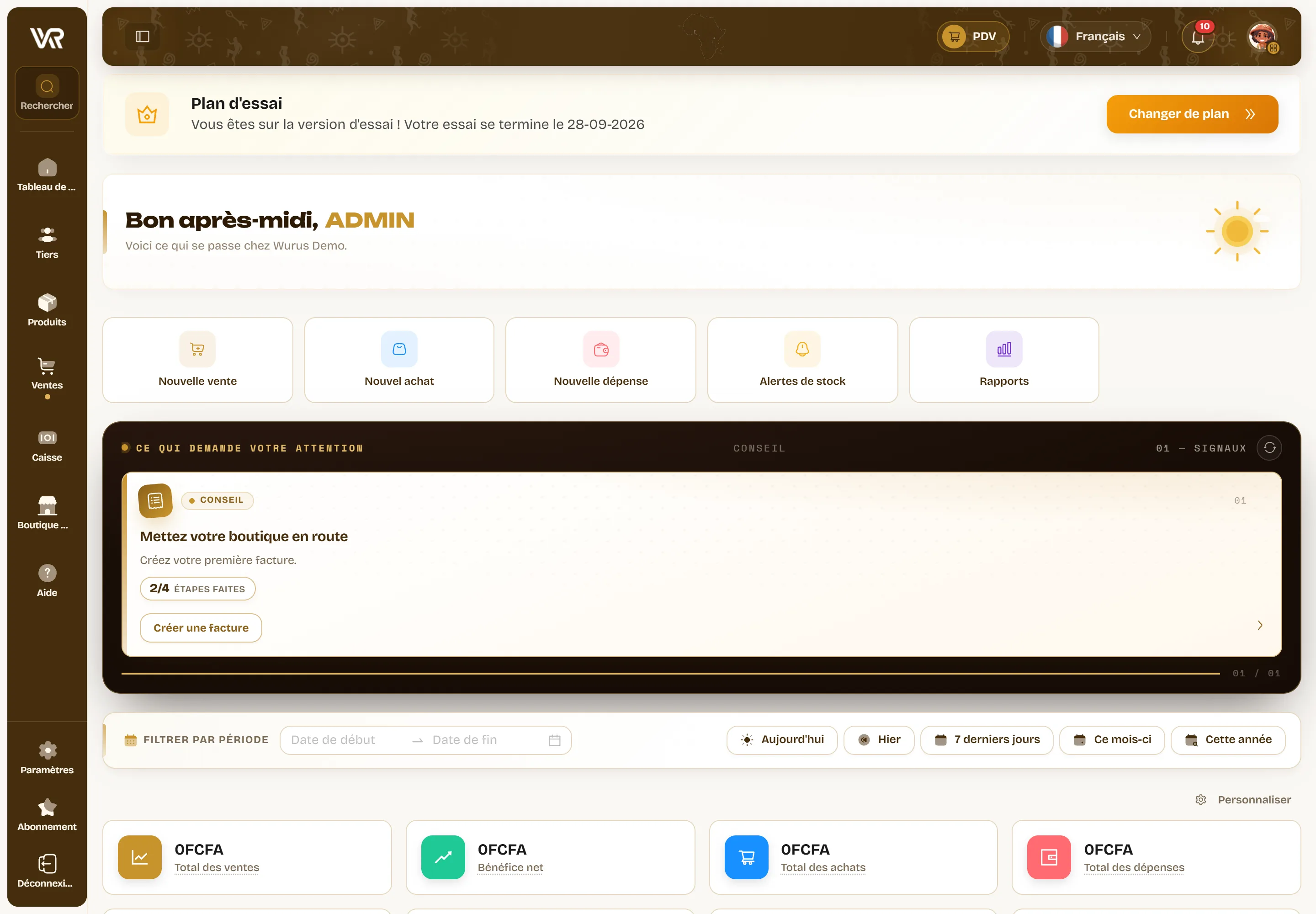 Le menu « Épuré » : une barre verticale d’icônes avec le titre sous chacune, et tout le reste dans le panneau des apps.